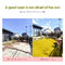 Le jaune a coloré la voie artificielle d'arc-en-ciel de jardin d'enfants du gazon 30mm