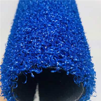 Herbe artificielle colorée de fil de court de tennis bleu de Padel 15mm